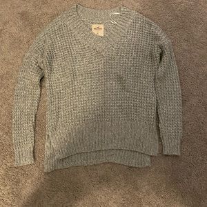Hollister Co. Oversized Waffle V-Neck Sweater